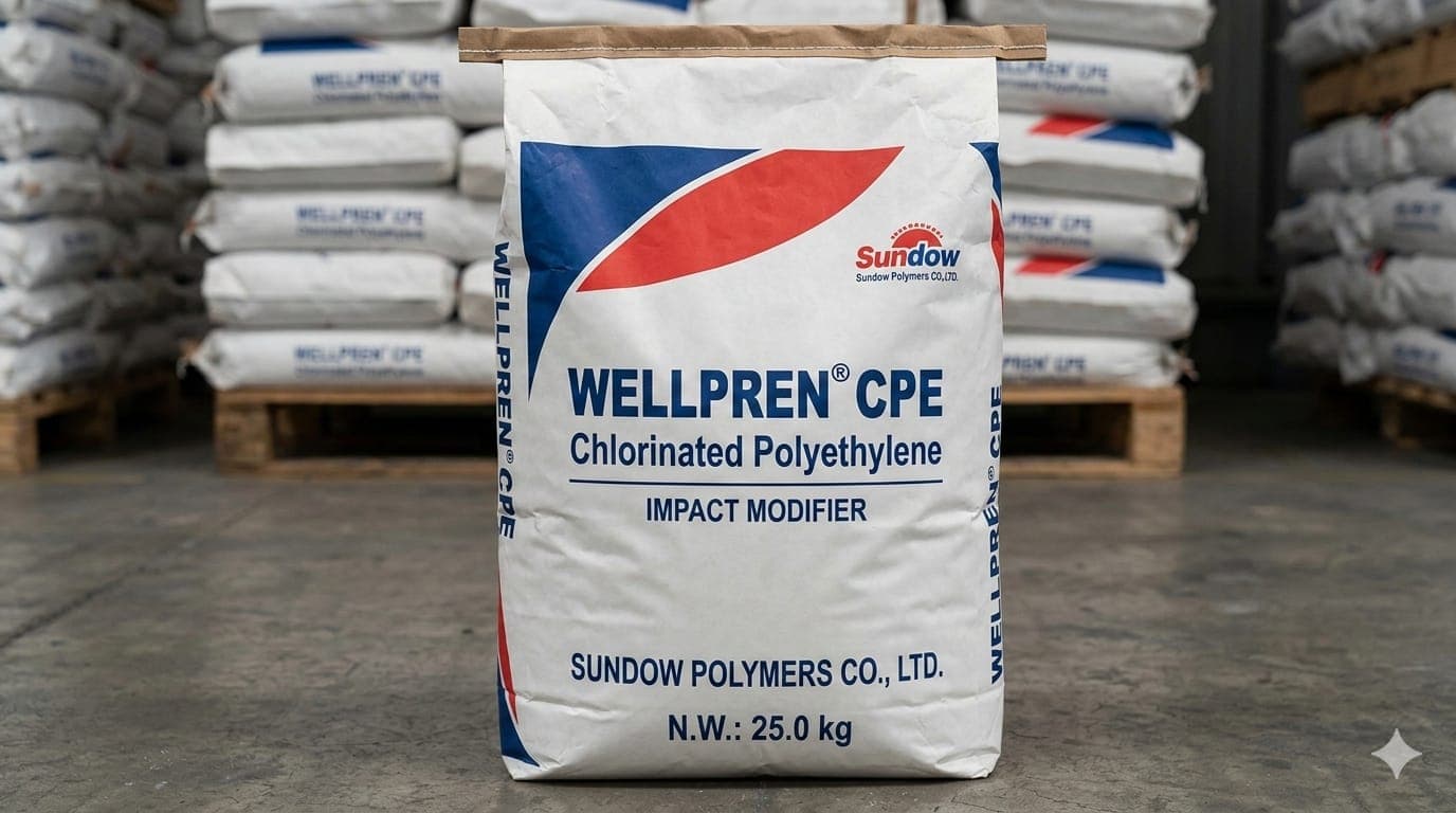 Sundow WELLREN CPE impact modifier bag in warehouse